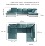 Sofa narożnikowa GLORIA komfortowe rozwiązanie dla dużych wnętrz - obrazek 4