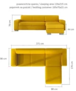 Sofa narożna PAULA idealna do wypoczynku i spotkań rodzinnych - obrazek 4