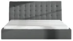 Łóżko tapicerowane YSOLDE 120 cm komfort i nowoczesny design dla idealnego wypoczynku