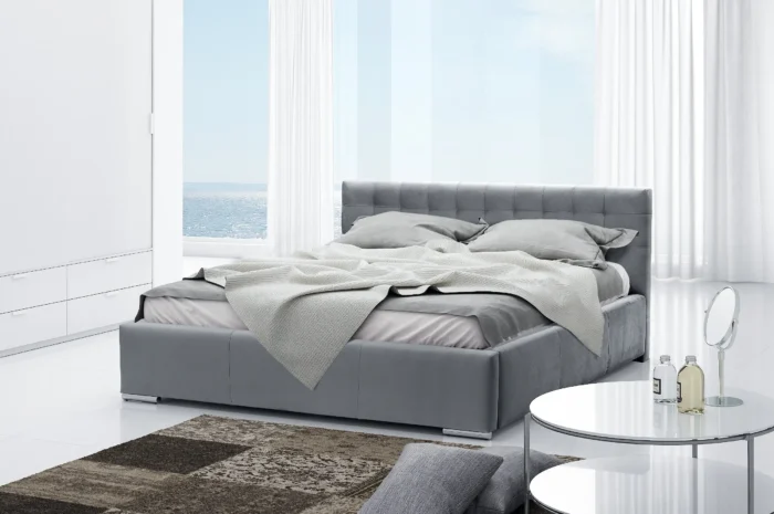Łóżko tapicerowane ZINNIA 120 cm ergonomia i wsparcie dla zdrowego snu - obrazek 4