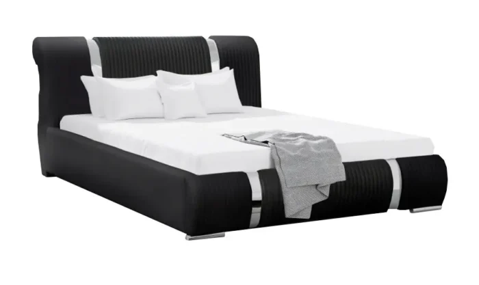 Łóżko tapicerowane CAELINA  160 cm ergonomia i wsparcie dla idealnego wypoczynku - obrazek 4