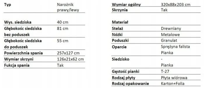 Sofa rogowa BELLA klasyczne wykonanie i wygodne użytkowanie - obrazek 2