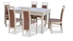 STÓŁ CLASSICO 140x80(40) + 6 KRZESEŁ A44